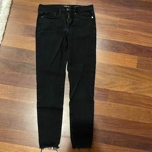 Banana republic black high rise skinny jeans size 27L